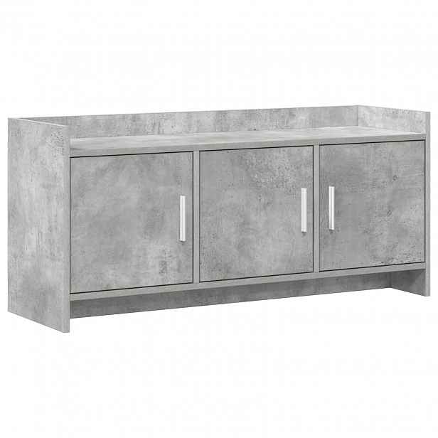 vidaXL Televizní skříň 102 x 33 x 47 cm Betonově šedá Kompozitní dřevo