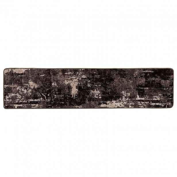 vidaXL Běhoun MARSA Černá 50 x 100 cm Polyester a PVC