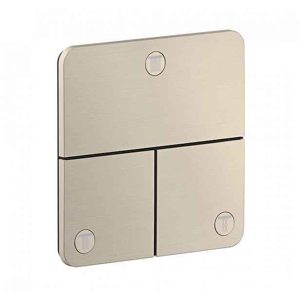 Axor ShowerSelect ID - Ventil pod omítku pro 3 spotřebiče, kartáčovaný nikl 36781820