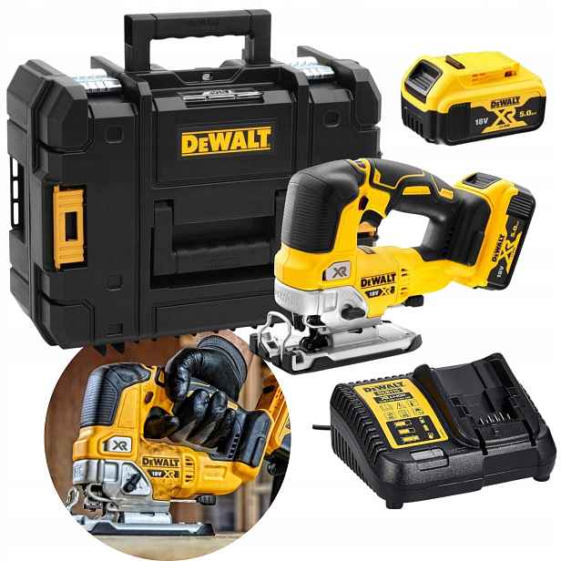 DeWALT DCS334P2 Akumulátorová Pila Bldc 18V Xr 2x5Ah Tstak 135 mm