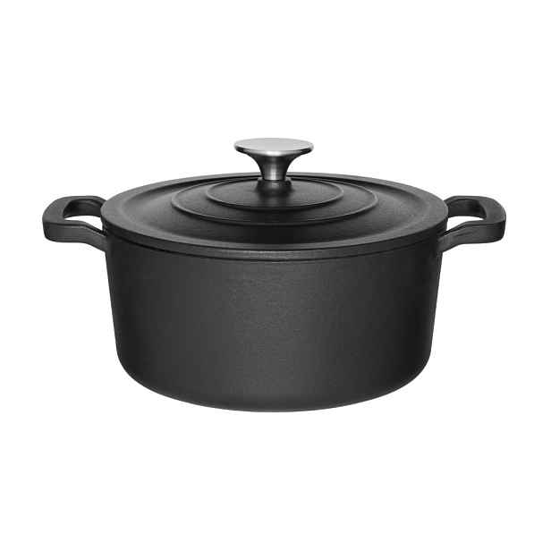 Litinový kotlík s poklicí, Ø 20 cm