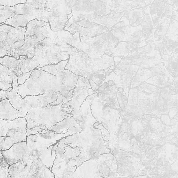 Světle Šedá Vinylová Tapeta, Popraskaný Beton, Stříbrná Lesklá