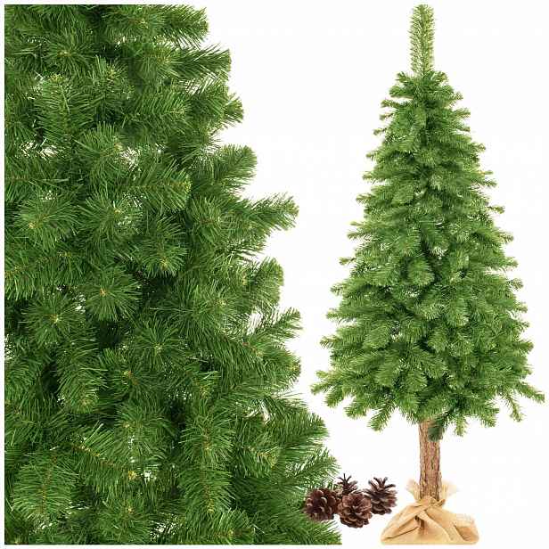 Umělý Vánoční Stromeček Na Kmeni Borovice zelená Velká Hustá 180 cm Premium Dárek