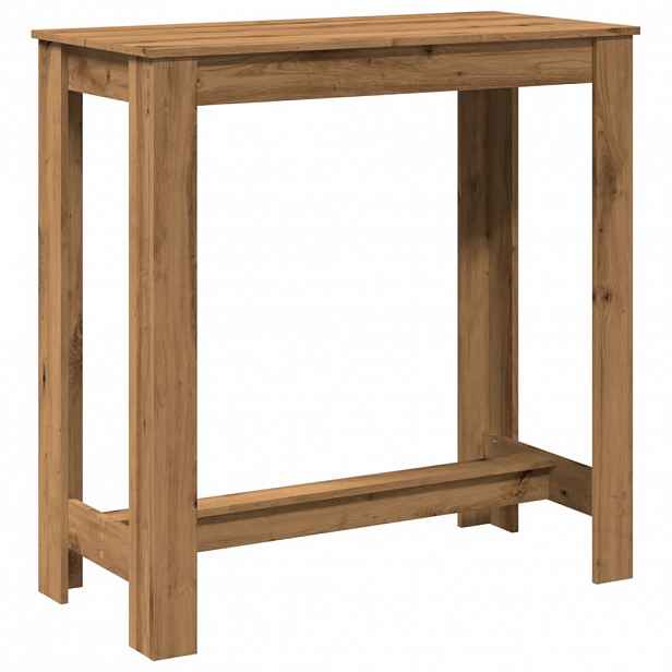 vidaXL Barový stůl dub artisan 102 x 50 x 103,5 cm kompozitní dřevo
