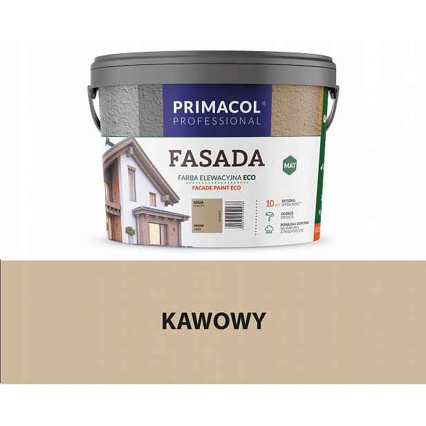 Primacol Fasada Eco Barva Barva 4,5 L Kávová Matná