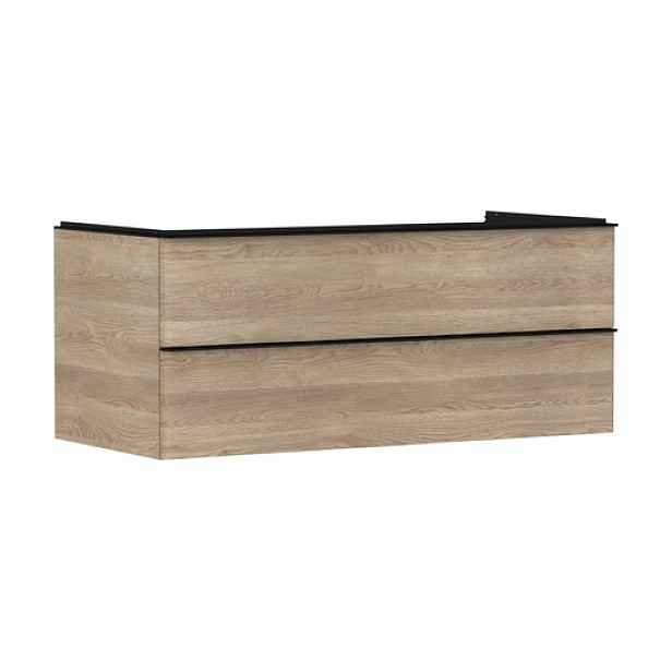 Skříňka pod umyvadlo pod desku Hansgrohe Xelu Q 118x49,5x55 cm přírodní dub 54084670