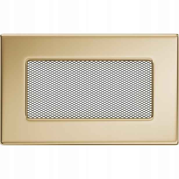 Ventilační mřížka do krbu 11x17 pozlacená