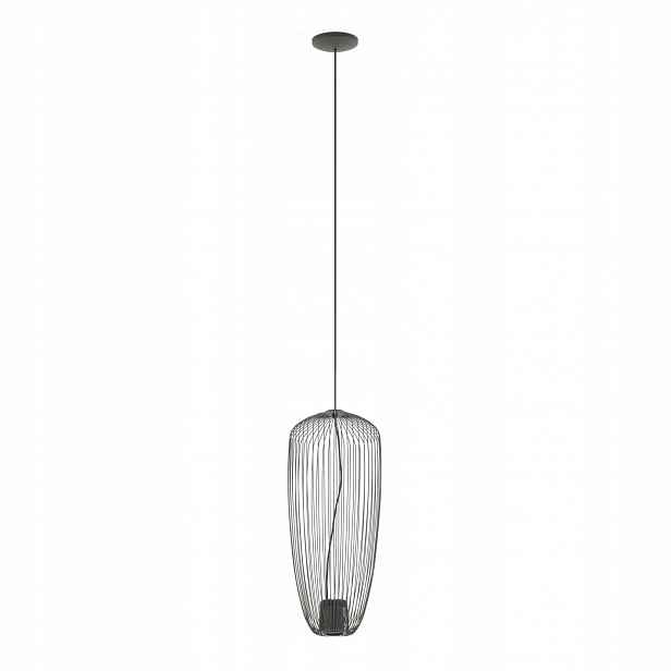 Šedá závěsná lampa Pumpkin moderní nad jídelní stůl Nowodvorski