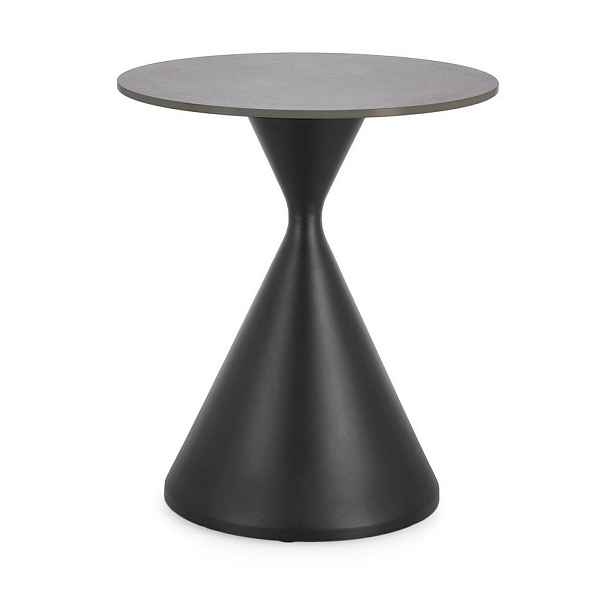 Kulatý odkládací stolek s deskou v dekoru mramoru ø 50 cm Joona – Bizzotto