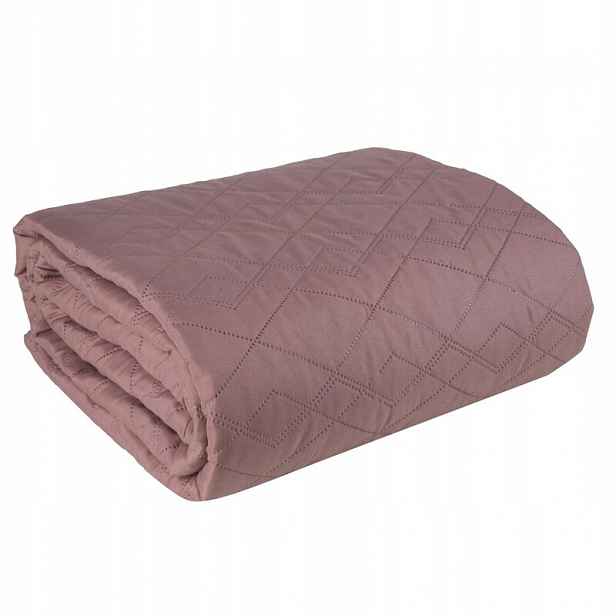 Přehoz 200x220 Boni pudrová geometrie