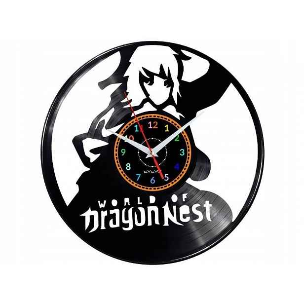 World Of Dragon Nest Video Game Nástěnné Hodiny Dekorativní Moderní Deska