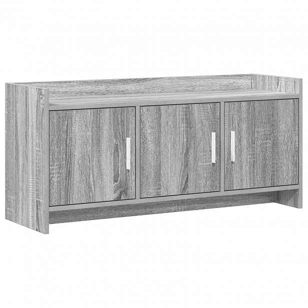 vidaXL Televizní skříň 102 x 33 x 47 cm Šedý Sonoma Kompozitní dřevo