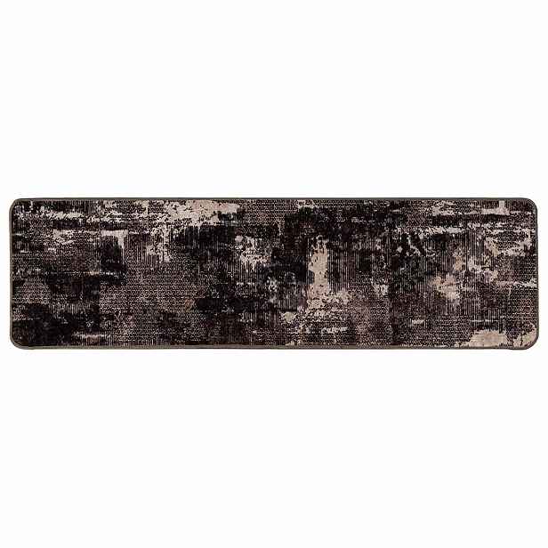 vidaXL Běhoun MARSA Černá 50 x 200 cm Polyester a PVC