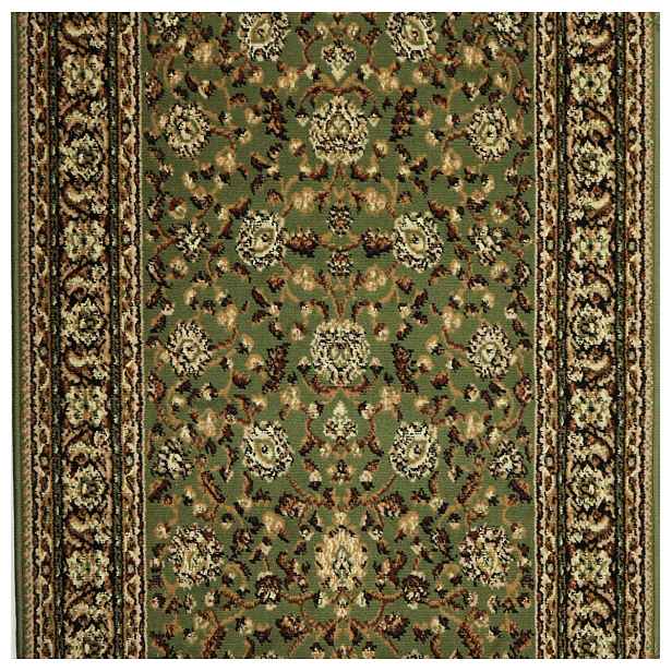 AKCE: 170x80 cm Běhoun na míru Samira New 12003-023 green - obšitý ze všech stran, zelená, chodba / předsíň, Weltom