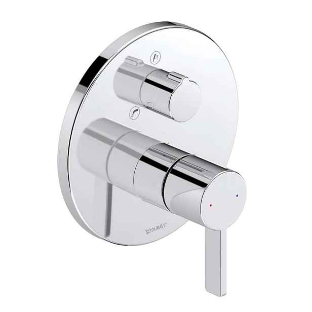 Duravit D-Neo - Baterie pod omítku, pro 2 spotřebiče, chrom DE5210018010