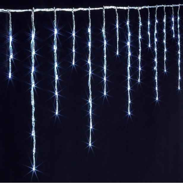 120 Led světelná opona, bílá