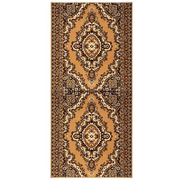 AKCE: 260x120 cm Běhoun na míru TEHERAN T-102 beige - obšitý ze všech stran, béžová, chodba / předsíň, Alfa Carpets