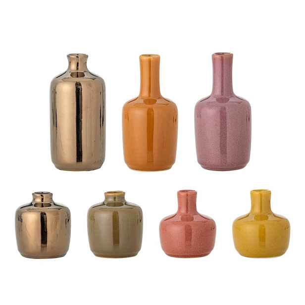 Vázy v sadě 7 ks z kameniny (výška 14 cm) Maien – Bloomingville