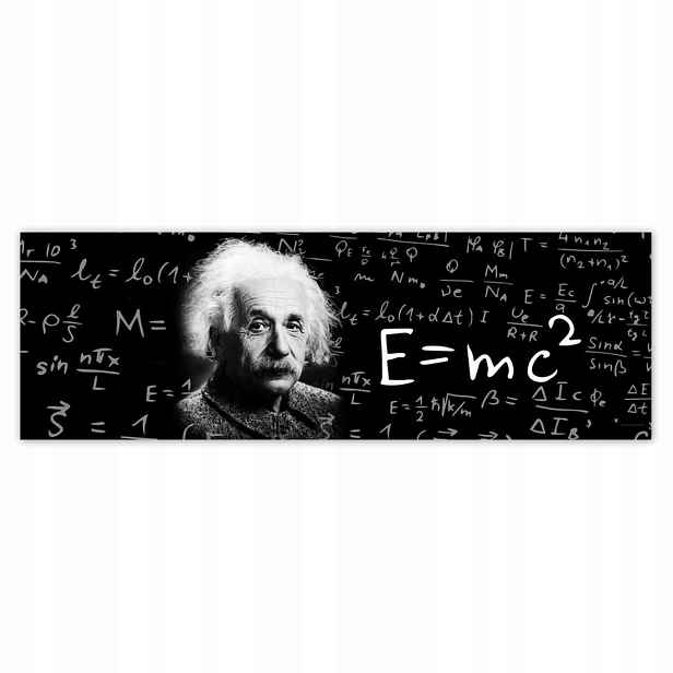 Plakáty 200x66 E=MC2 Albert Einstein