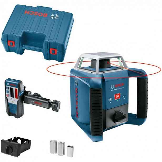 Bosch - Rotační laser, dosah 400 m, s příslušenstvím 0601061800
