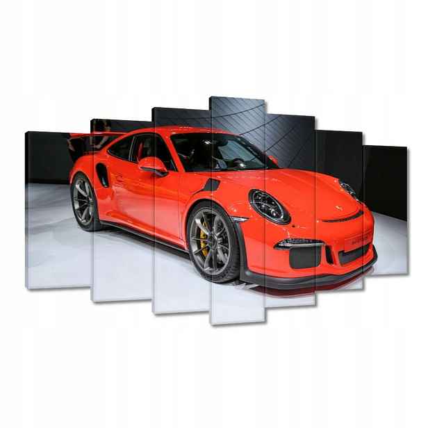 Obrazy 140x80 Červené Porsche