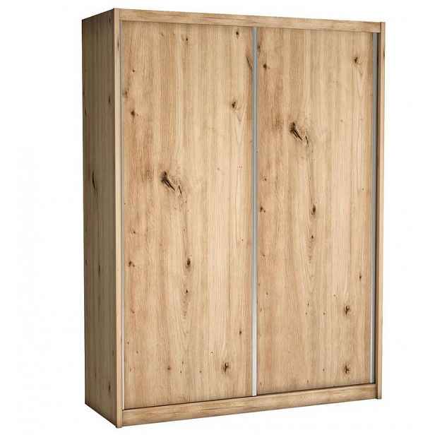 Skříň s posuvnými dveřmi BERLINA 2 - šířka 180 cm, dub artisan