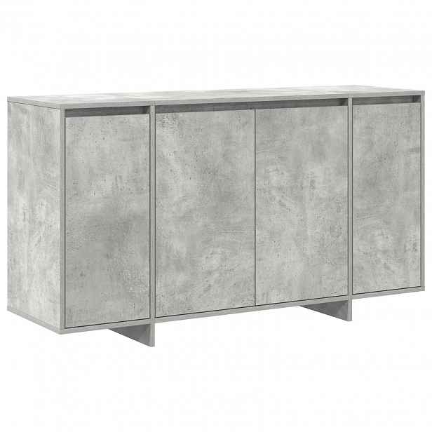 vidaXL Servírovací skříň Betonově šedá 135 x 41 x 75 cm