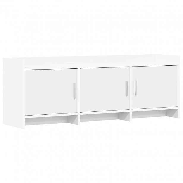 vidaXL Televizní skříň 130 x 33 x 47 cm Bílá Kompozitní dřevo