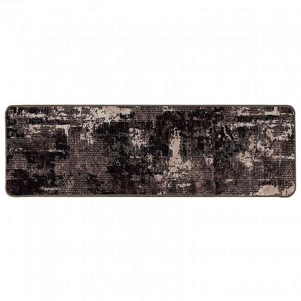 vidaXL Běhoun MARSA Černá 50 x 350 cm Polyester a PVC