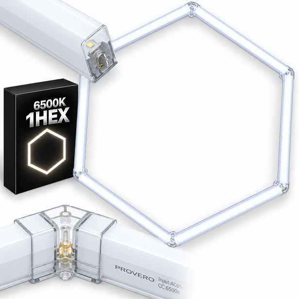 Led lustr HEX1 bílý 42W 6500K 92x79 Cm jeden hexagon studio