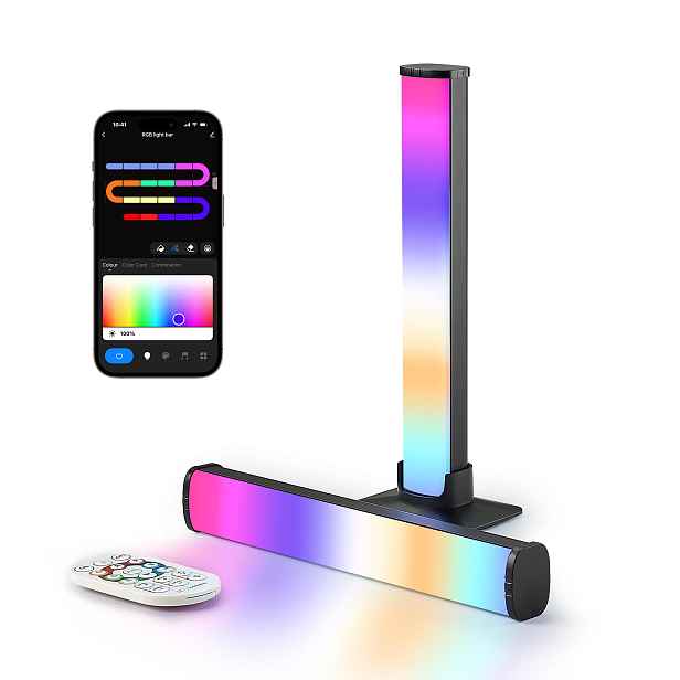 Lightbar LuminexDesigns Rgb 25 cm TV-Sync App – herní ovládání pokojů