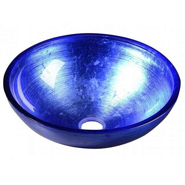 Sapho Murano - Umyvadlová mísa, průměr 40 cm, bez přepadu, modrá AL5318-65