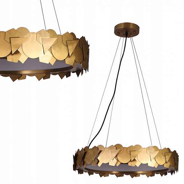 Závěsná lampa Milagro Soho Gold ML6156 Led 24W 50 cm 3000K zlatý prstenec