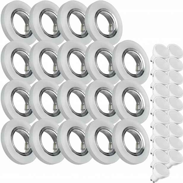 19X Skleněná Lampička Moderní Kulaté Svítidlo Silné Sklo 7W Led Žárovka