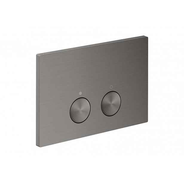 Axor FlushPlate - Ovládání splachování, kartáčovaný černý chrom 42530340
