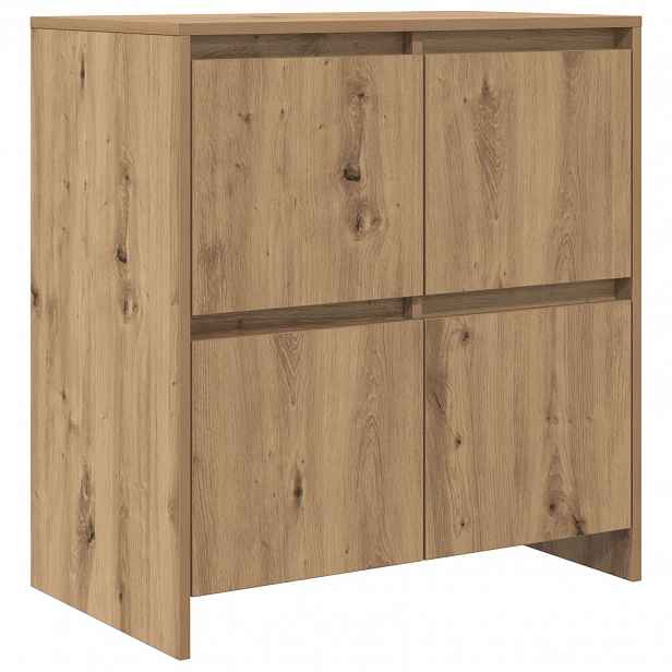 vidaXL Servírovací skříň Artisanový dub 70 x 41 x 75 cm