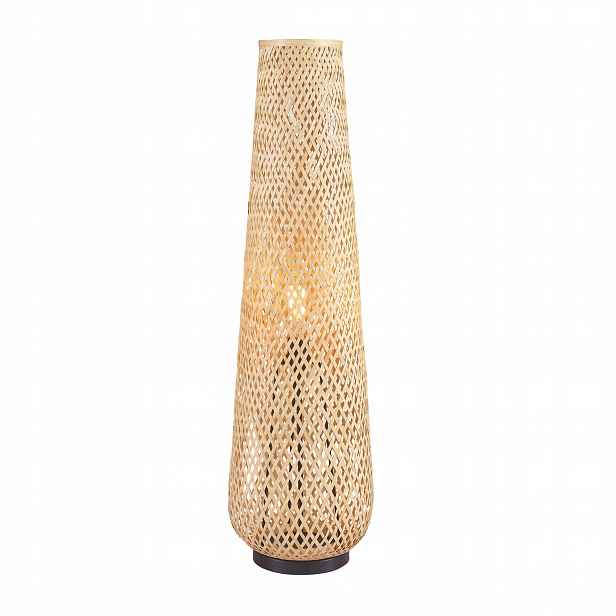 Dekorativní podlahová stojací lampa E27 béžová Bamboo Natural Goldlux