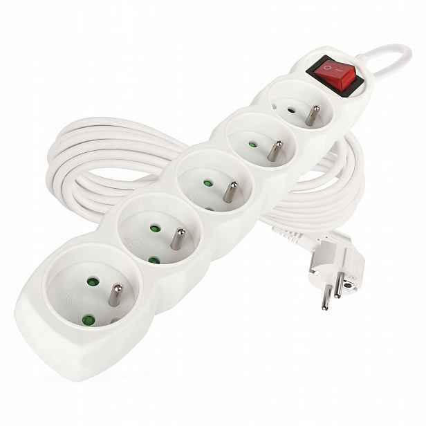 Emos prodlužovací kabel 7 m, 5 zásuvek, vypínač