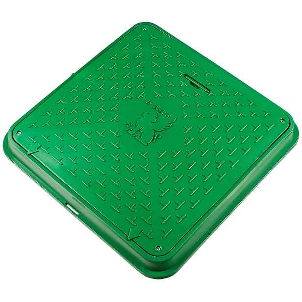 Kryt poklopu pro studniční septik čtvercový 600/720 A15 BabylonPlast Zelený