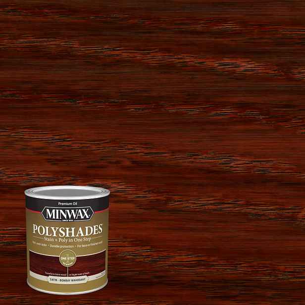 Minwax PolyShades Lak na dřevo 946 ml Satin Bombay Mahogany