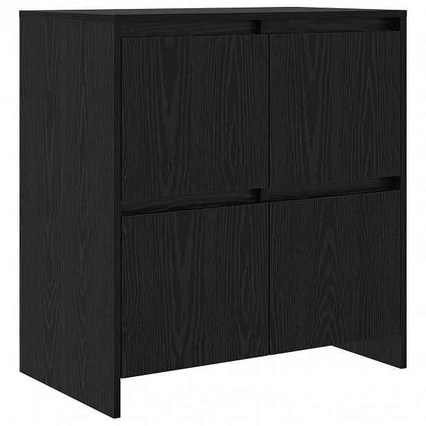 vidaXL Servírovací skříň Černý dub 70 x 41 x 75 cm Kompozitní dřevo