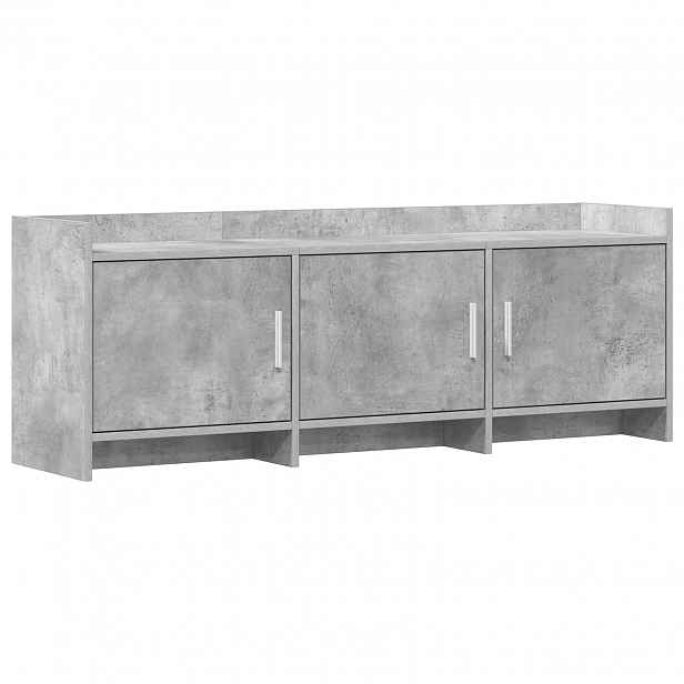 vidaXL Televizní skříň 130 x 33 x 47 cm Betonově šedá Kompozitní dřevo
