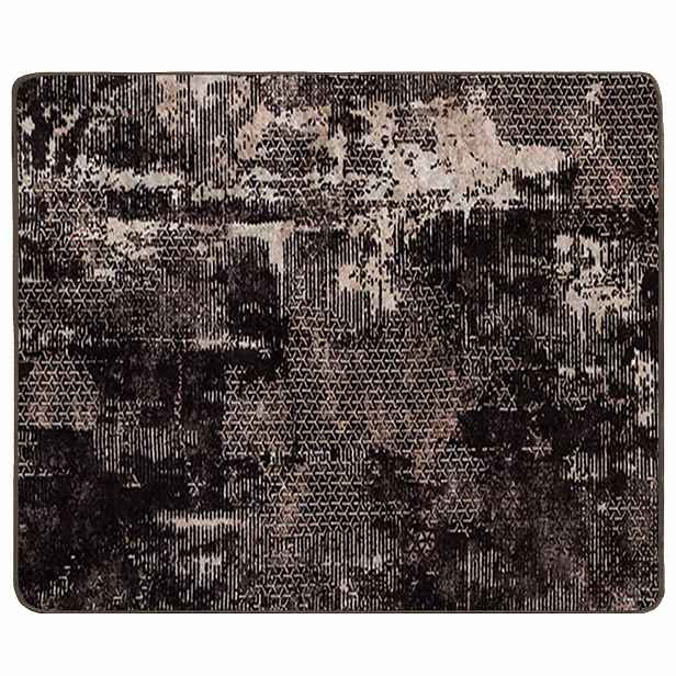 vidaXL Běhoun MARSA Černá 80 x 100 cm Polyester a PVC