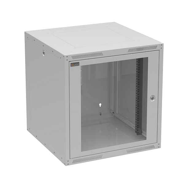 Rozvaděč datový nástěnný 19" Solarix GrandN DUO 12U skleněné dveře