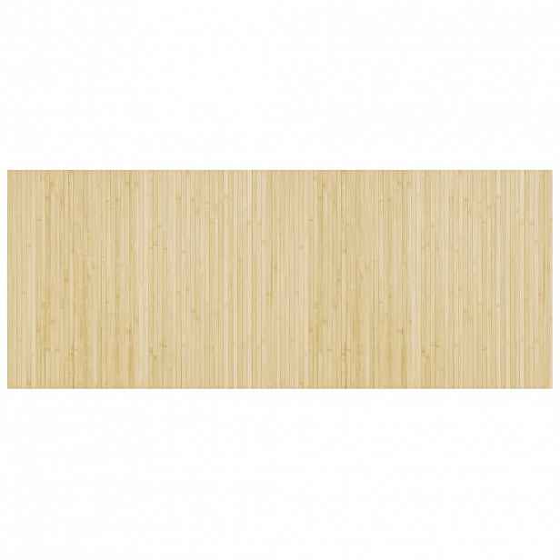 vidaXL Koberec obdélníkový světle přírodní 80 x 200 cm bambus