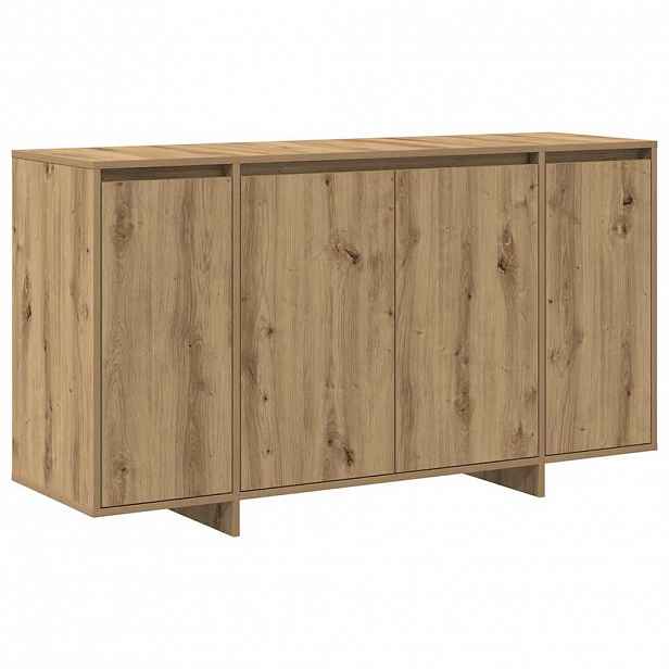 vidaXL Servírovací skříň Artisanový dub 135 x 41 x 75 cm