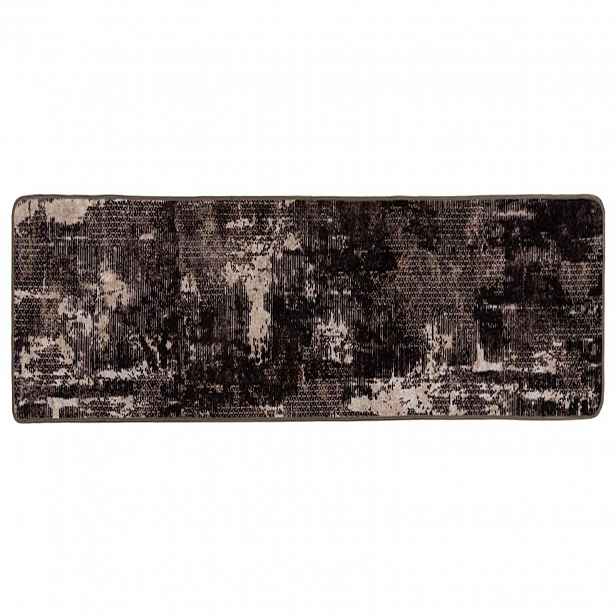 vidaXL Běhoun MARSA Černá 80 x 200 cm Polyester a PVC