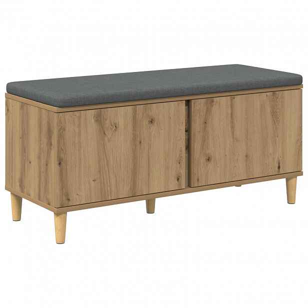 vidaXL Chodbičková lavice Řemeslný Dub 100 x 38 x 46 cm