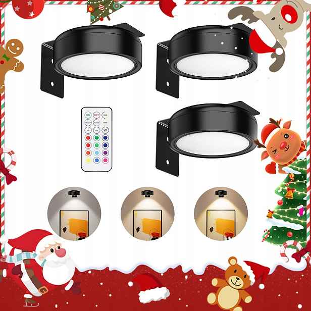 Magnetické Led Světlo Na Portréty S Rgb Dálkovým Ovladačem, 3 Ks (bez Baterií)
