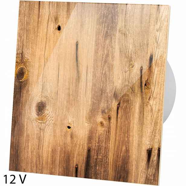 Nízkonapěťový Ventilátor 12V Skleněný Dřevo Standard Fi 100